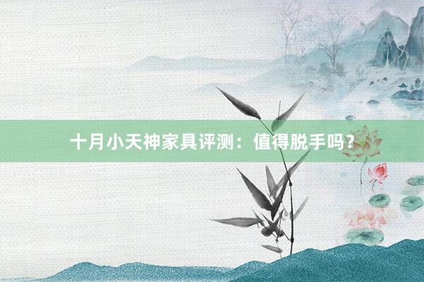 十月小天神家具评测：值得脱手吗？
